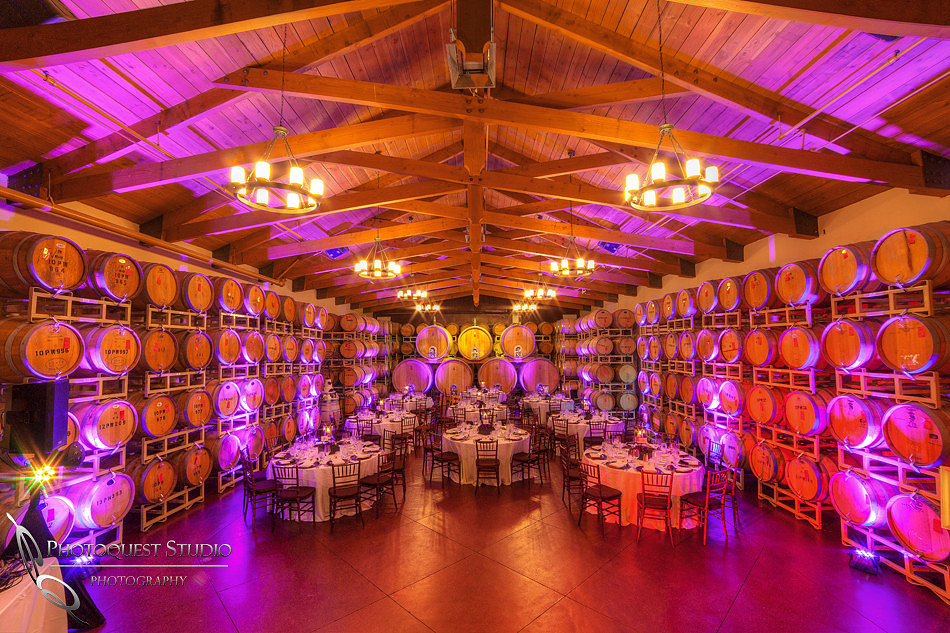 Ponte Winery Berrel room wedding reception