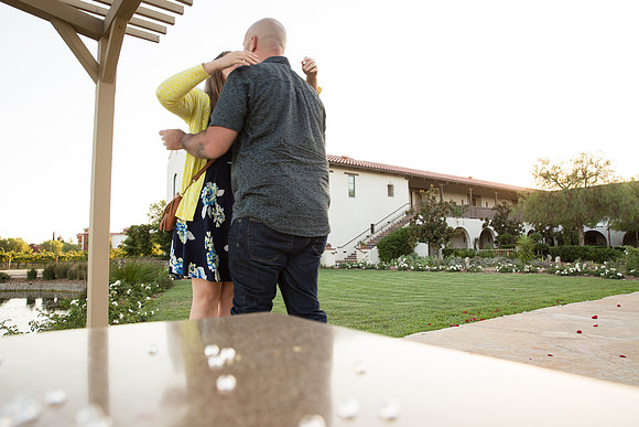 Surprise Proposal at Ponte Winery by Temecula Wedding Photographer