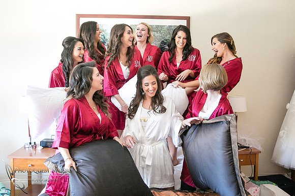 pillow fight fun at pala casino by temecula wedding photographer