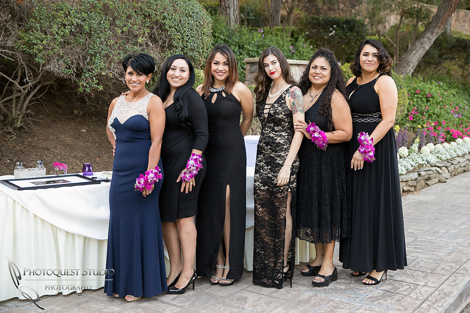 family at wedding