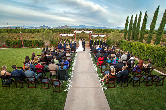 the ceremony at wiens family cellars winery wedding by temecula wedding photographers