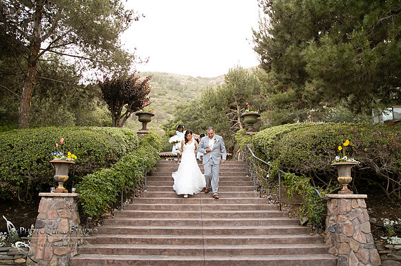 bride and groom exiting the wedding