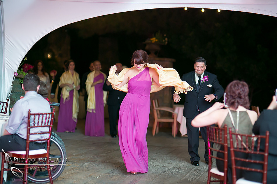 bridesmaid dancing
