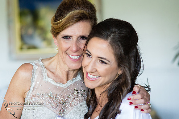 happy happy tear from Mom on her daughter wedding day