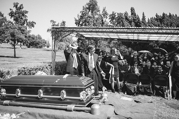 TL's Mom Funeral - B&W-223