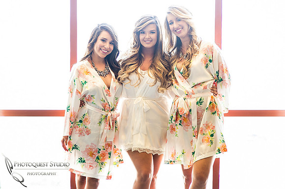 Bride and two Bridesmaids, Wedding Photo at Pechanga Casino by Temecula Wedding Photographer