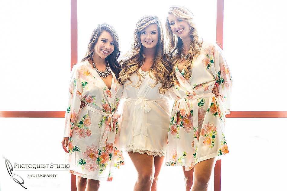 Bride and two Bridesmaids, Wedding Photo at Pechanga Casino by Temecula Wedding Photographer