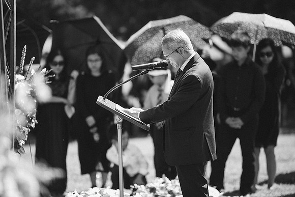 TL's Mom Funeral - B&W-214