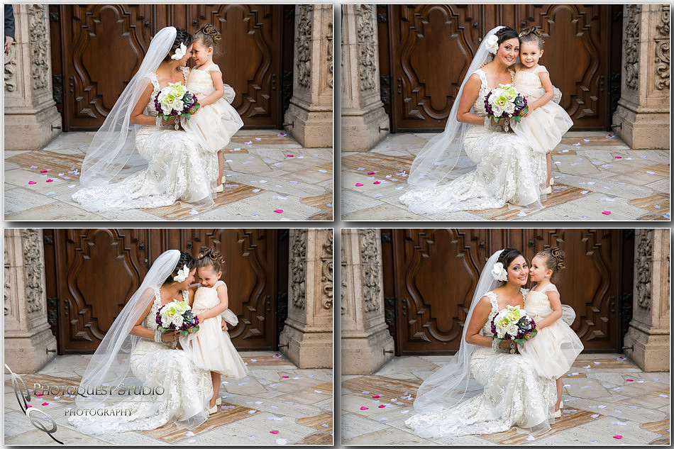 Beautiful flower girl and Bride by Temecula Wedding Photographer