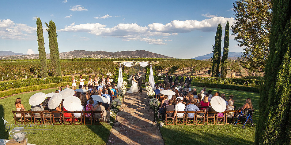 Wedding ceremony by Temecula Photographer