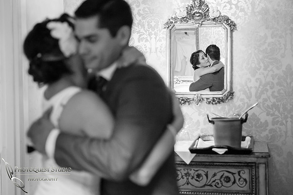 Loving Mom on her wedding day by Temecula Wedding Photographer of Photoquest Studio