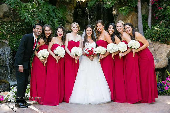happy bridal party at Grand Tradition Estate Fallbrook by Temecula Wedding Photographer