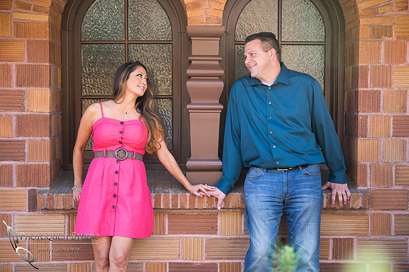 Mission Inn Hotel, Fairmount Park Engagement Photo Davina & Steve