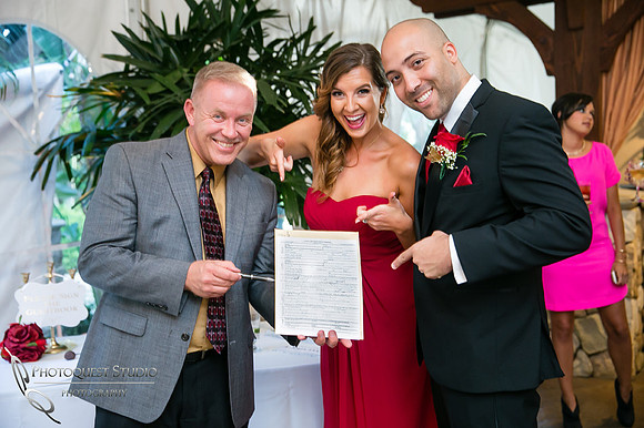 Marrired license signed by Temecula Wedding Photographer, Photoquest Studio, Photography