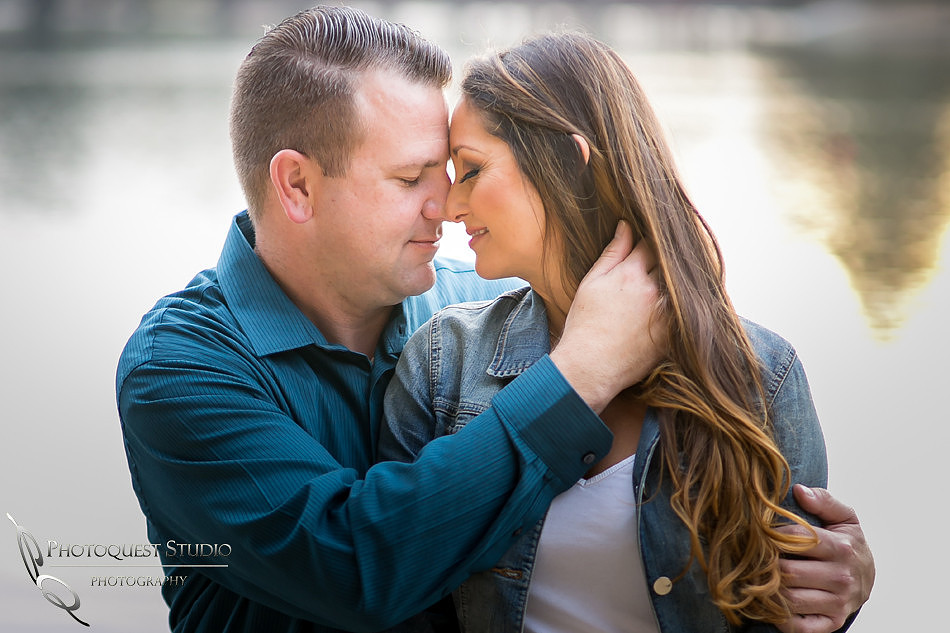 Quiet moment at Fairmount Park Engagement