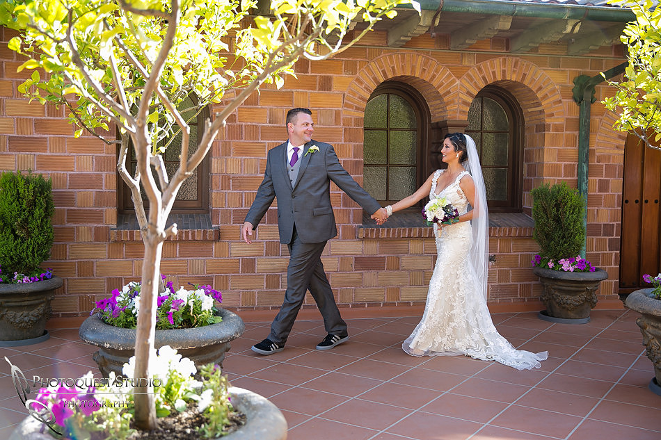 Mission Inn Hotel Wedding Photo by Riverside-Temecula Wedding Photographer of Photoquest Studio Photography - Davina and Steve