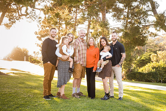 Family Photo in Dana Point by Wedding Photographer in Temecula, Fallbrook, Parris & Derek-1