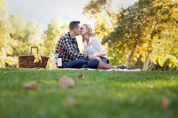 Lytle Creek San Bernardino picnic Engagement photo by Temecula wedding photographer