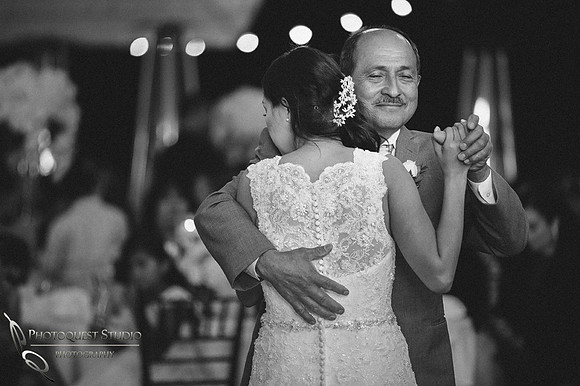 father and daughter dance at pala mesa resort wedding