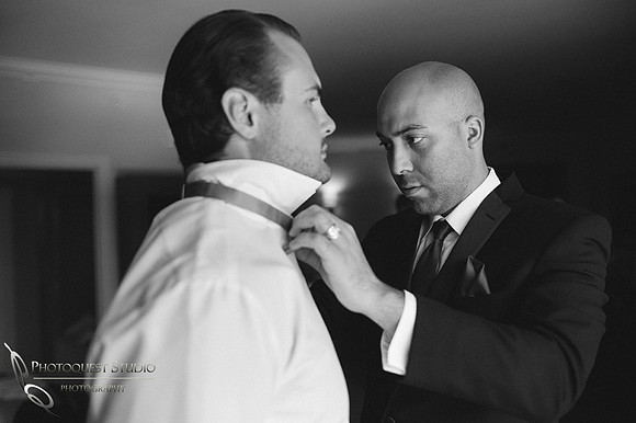 bowtie on by the Bestman