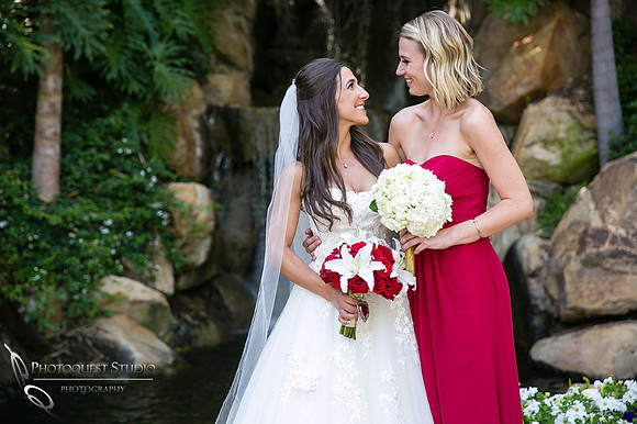 bff at wedding in fallbrook