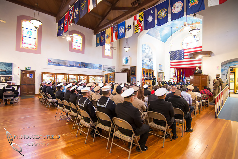 Commander Mata Retirement Ceremony at The Veterans Museum, Memorial Center,  Balboa Park, San Diego by Temecula Wedding Photographer