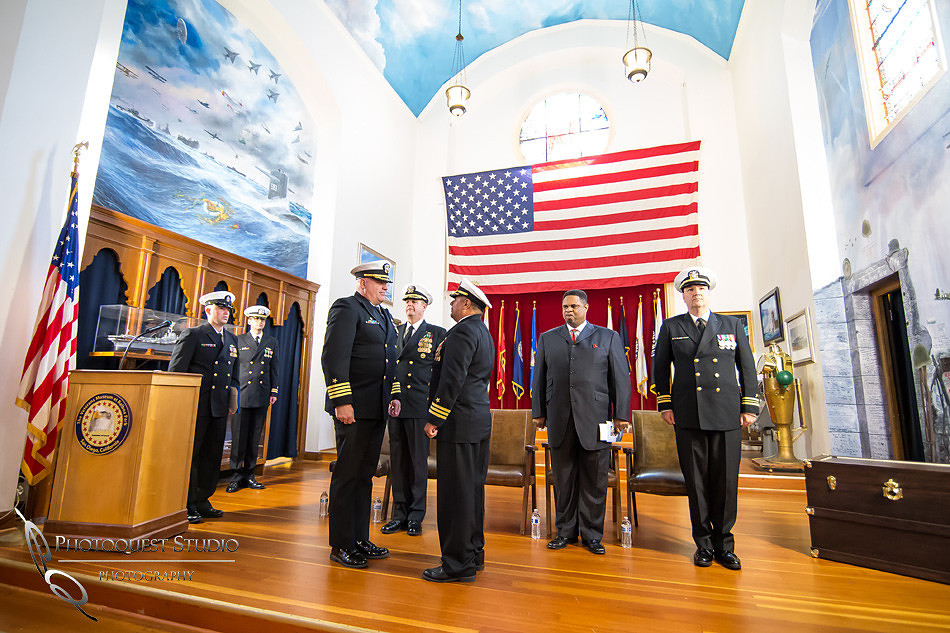Commander Mata Retirement Ceremony at The Veterans Museum, Memorial Center,  Balboa Park, San Diego by Temecula Wedding Photographer