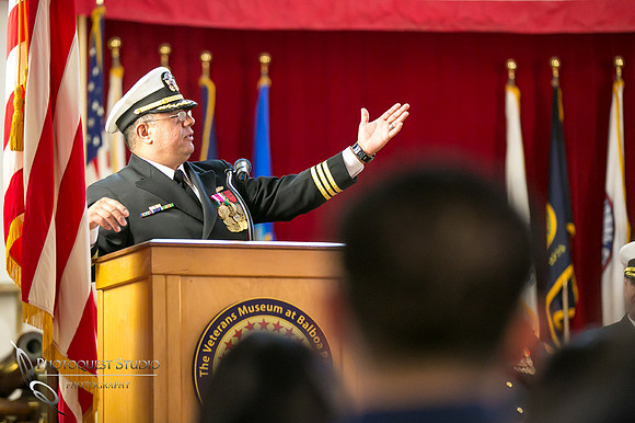 Commander Mata Retirement Ceremony at The Veterans Museum, Memorial Center,  Balboa Park, San Diego by Temecula Wedding Photographer