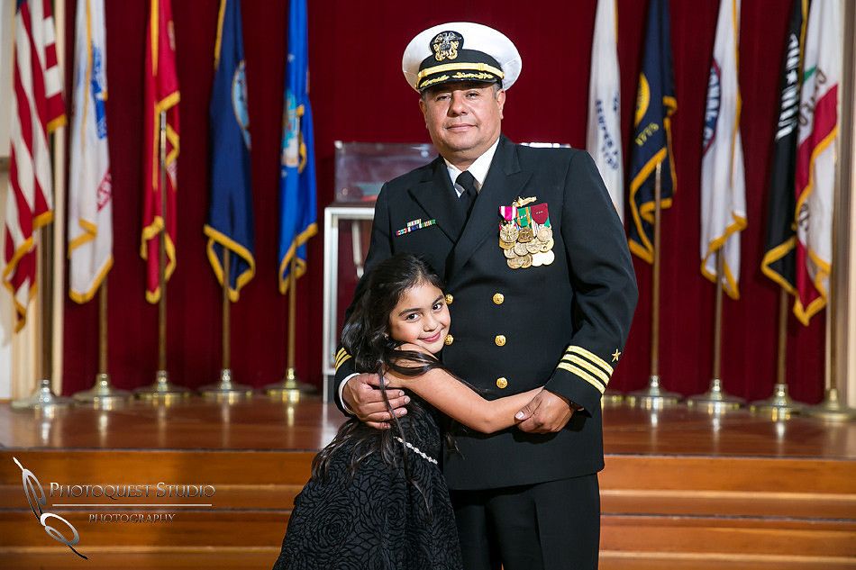 Commander Mata Retirement Ceremony at The Veterans Museum, Memorial Center,  Balboa Park, San Diego by Temecula Wedding Photographer