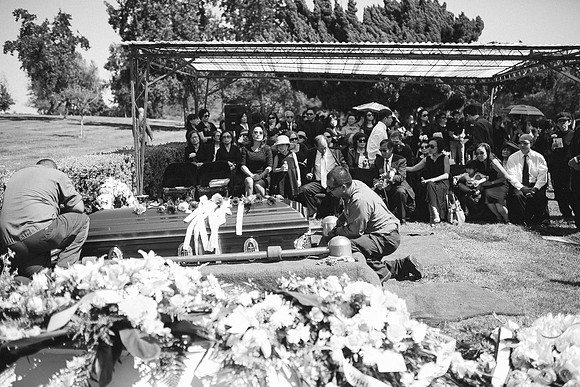 TL's Mom Funeral - B&W-232