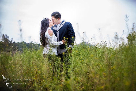 Flower Field Engagement photo by Temecula wedding photographer