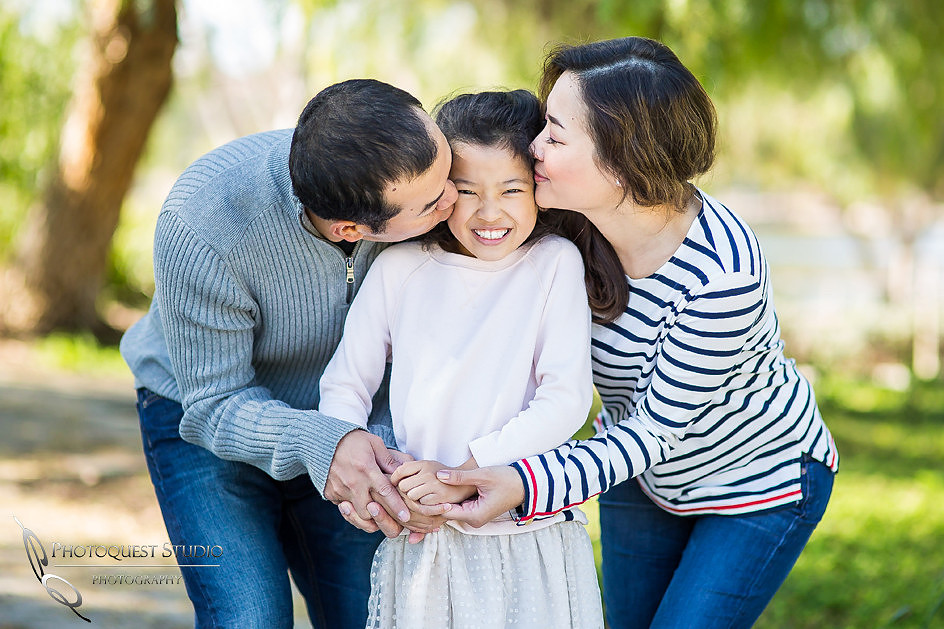 Sweet kiss, Outdoor Family Photo by Temecula, Menifee, Murrieta Wedding Photographer