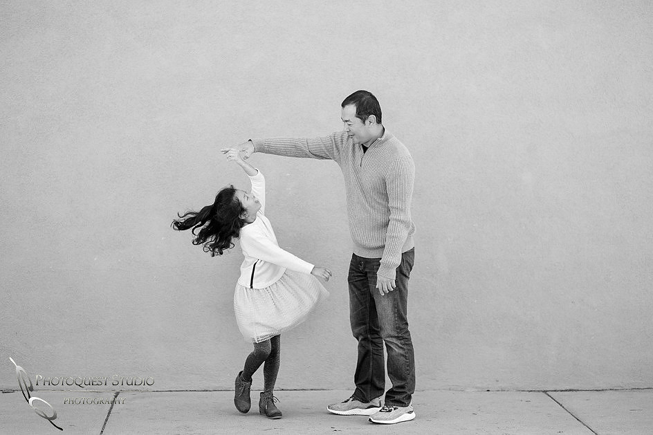 Dancing with Father, Outdoor Family Photo by Temecula, Menifee, Murrieta Wedding Photographer