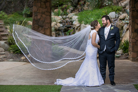 Temecula Photographers at Fallbrook wedding, flying veil-1