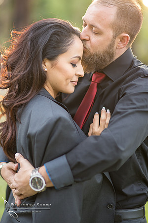 Kissing her at sunset by temecula, san diego wedding photographer