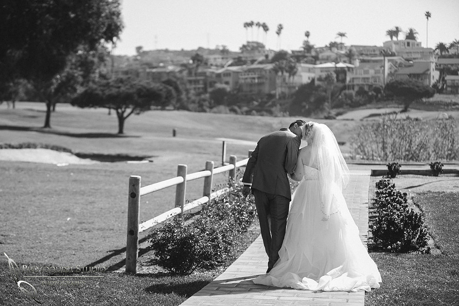 Kissing her at Wedgewood San Clemente, Orange County Wedding, Kristine and Manny