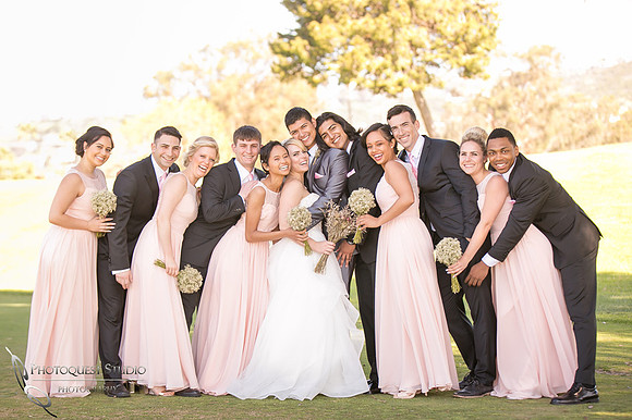 Bridal party love, Temecula, Fallbrook wedding photographer