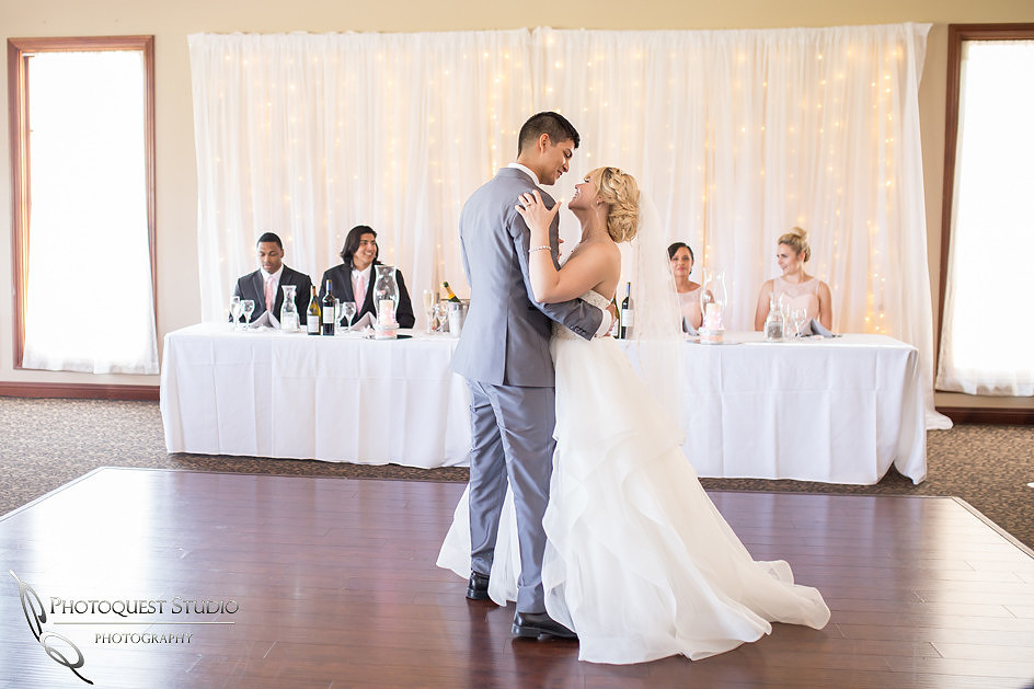 Bride and groom first dance
