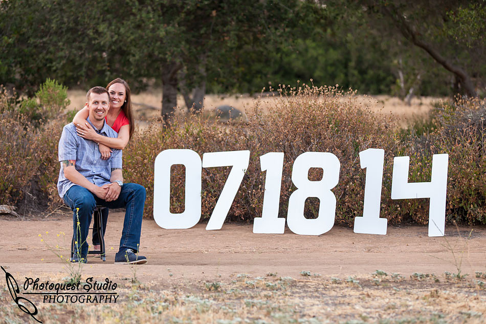 Fallbrook San Diego Outdoor Engagement Stone Garden Wedding Kristina and Cam