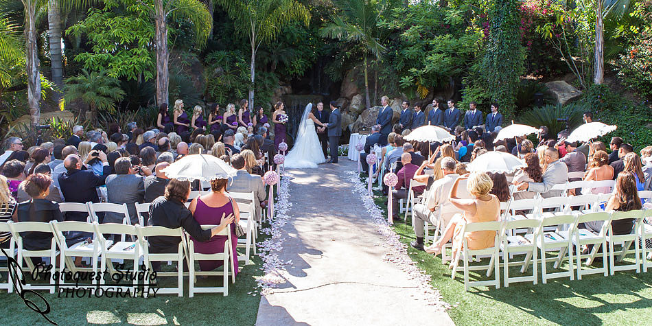 wedding ceremony at grand tradition fallbrook