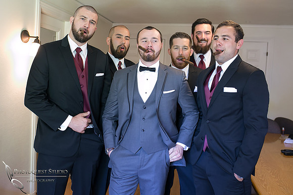 Cigar fun, Temecula Photographer at Kellogg House Wedding