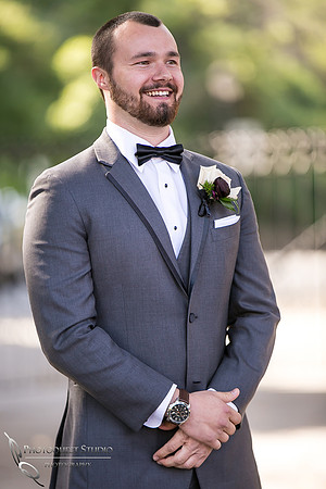 The First Look by Temecula Photographer at Kellogg House Wedding
