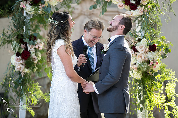 Wedding Photographer in Temecula, Ceremony funny moment