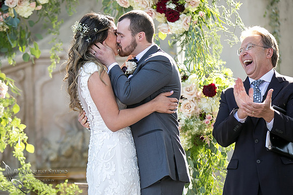 Temecula Wedding Photographer.  First Kiss