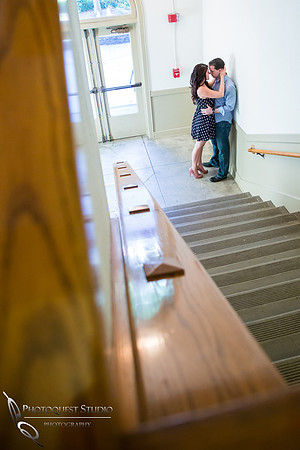 Engagement Photo at University of La Verne, Pamona, California by Temecula Wedding Photographer