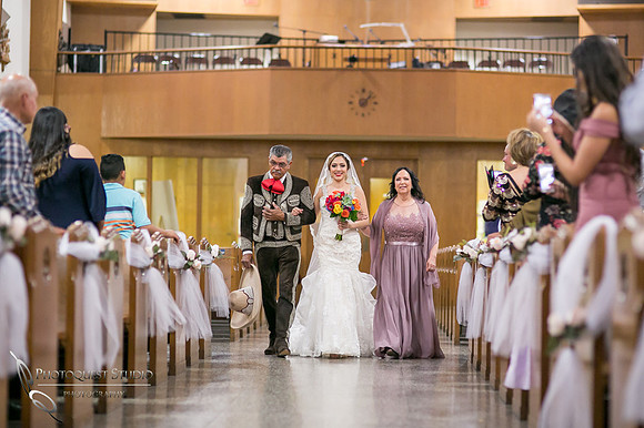 Wedding Photographer in Temecula, Riverside documented Mexican Traditional Church Wedding