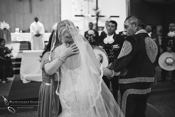 Wedding Photographer in Temecula, Riverside documented Mexican Traditional Church Wedding