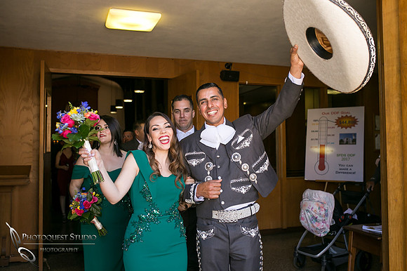 Wedding Photographer in Temecula, Riverside documented Mexican Traditional Church Wedding