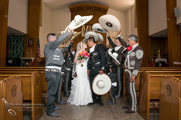Mexican church wedding in riverside by temecula photographer