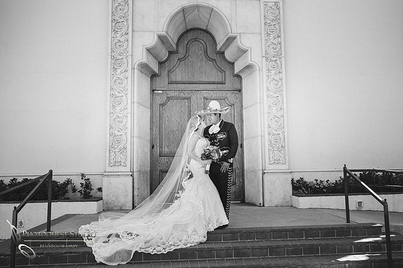 Wedding Photographer in Temecula, Riverside documented Mexican Traditional Church Wedding